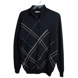 TEHAMA WOMEN'S BLACK PULLOVER SWEATER ZIP SIZE LARGE? (no tags)